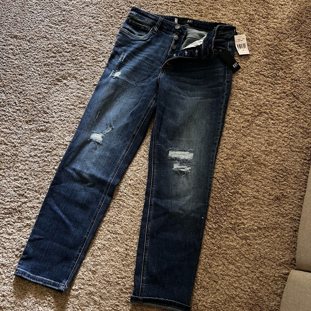 Kut from the Kloth Rachel high rise jeans Women's Distressed